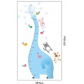 Little Animals and Elephant Growth Chart Wall Sticker 